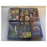 6 ASSORTED VHS MOVIES SEALED SEE DESC.