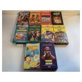 10 ASSORTED VHS MOVIES UNSEALED SEE DESC.
