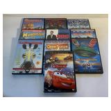 10 ASSORTED UNSEALED DVD