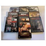 10 ASSORTED UNSEALED DVD