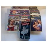 10 SHIRLEY TEMPLE VHS MOVIES UNSEALED SEE DESC.