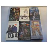 6 ASSORTED VHS MOVIES SEALED SEE DESC.