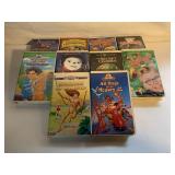 10 ASSORTED VHS MOVIES UNSEALED SEE DESC CLAM CASE