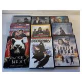 10 ASSORTED UNSEALED DVD