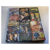 6 ASSORTED VHS MOVIES UNSEALED SEE DESC.
