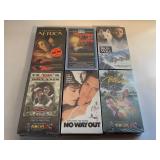 6 ASSORTED VHS MOVIES SEALED SEE DESC.