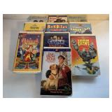 10 ASSORTED VHS MOVIES UNSEALED SEE DESC CLAM CASE