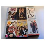 6 ASSORTED VHS MOVIES UNSEALED SEE DESC.