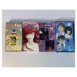 4 ANIME MANGA VHS TAPES ADULT WATCH SEALED