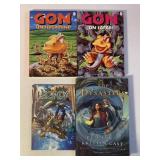 4 ASSORTED GRAPHIC NOVELS SEE DESC.