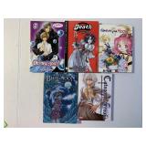 5 ASSORTED ANIME MANGA  GRAPHIC NOVELS SEE DESC.