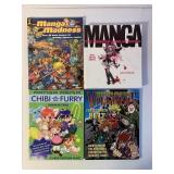4 ASSORTED ANIME MANGA GRAPHIC NOVELS SEE DESC.