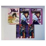 5 ANIME MANGA IRON CAT GRAPHIC NOVELS SEE DESC.