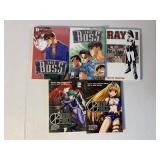5 ANIME MANGA GRAPHIC NOVELS SEE DESC.