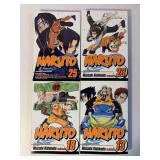 4 VIZ GRAPHIC NOVELS NARUTO #13, 18, 23, 25