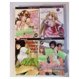 4 ANIME MANGA GRAPHIC NOVELS ADULT READ SEE DESC.