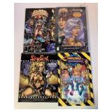 4 ASSORTED GRAPHIC NOVELS SEE DESC.