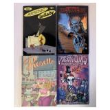 4 ASSORTED GRAPHIC NOVELS SEE DESC.