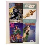 4 ASSORTED GRAPHIC NOVELS SEE DESC.