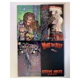 4 ASSORTED GRAPHIC NOVELS SEE DESC.