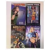 4 ASSORTED GRAPHIC NOVELS SEE DESC.