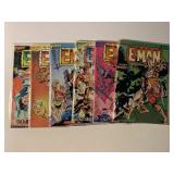 6 FIRST COMICS E-MAN #2-7