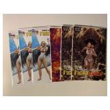6 AWA/UPSHOT COMICS FIGHT GIRLS SEE DESC.