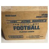 SCORE NFL FOOTBALL PLAYER CARDS FACTORY CASE 1991