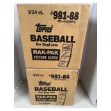 2 TOPPS BASEBALL RAK PAK CASES   #981-88