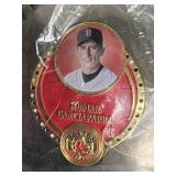 GOLD TONED SOUVENIR BASEBALL