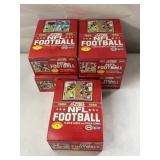 5 SCORE NFL FOOTBALL WAX PACKS 1990