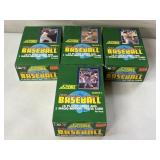 4 SCORE BASEBALL WAX PACKS 1991 SEE DESC