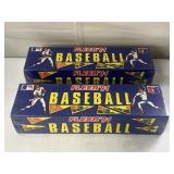2 FLEER BASEBALL TRADING & STICKER CARDS 1991