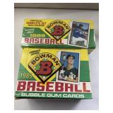 2 BOWMAN BASEBALL WAX PACKS 1989