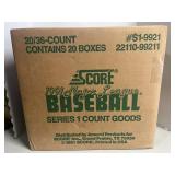 1991 SCORE BASEBALL FACTORY CASE S1-9921 SERIES 1