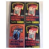 4 UNIVERSITY FOOTBALL TRADING SETS SEE DESCRIPTION