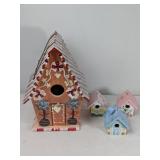 PAINTED BIRD HOUSE +