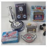 NHL and NFL Collectible Items