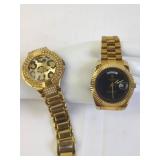 Two Gold-Tone Watches