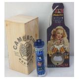 Cameron's Jenga, Bottle Opener, and Dice Game