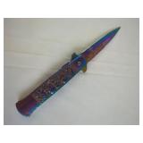 Rainbow Stainless Steel Folding Knife