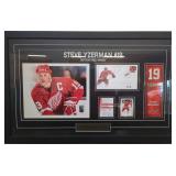 Steve Yzerman Signed Detroit Red Wings Display
