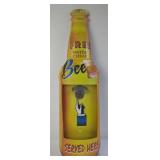 Bottle-Shaped Metal Beer Bottle Opener Sign