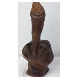 Wooden Hand Sculpture