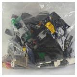 Bag of Assorted LEGO Pieces and Minifigure Parts