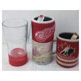 Detroit Red Wings Mug with Glass and Covers Set