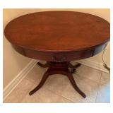 Mersman Mahogany Round Pedestal Side Table