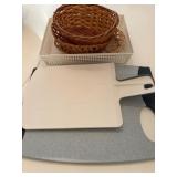 Cutting Boards, Baskets, and Tray