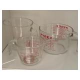 Pyrex Glass Measuring Cups