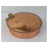 Tagus Copper Hot Water Dish With Lid